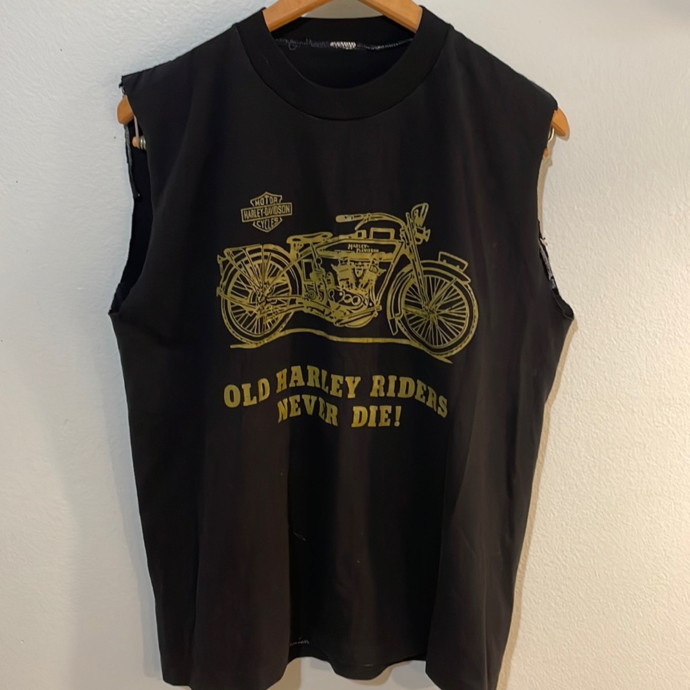 Men’s Vintage Harley-Davidson Cut Off - M